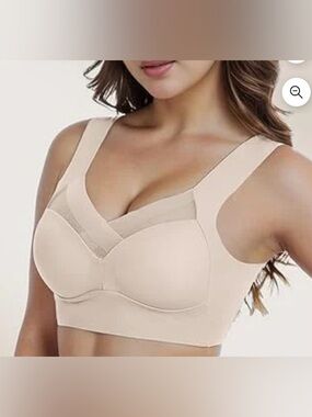 ZenChic XL Seamless Support Bra - Cream